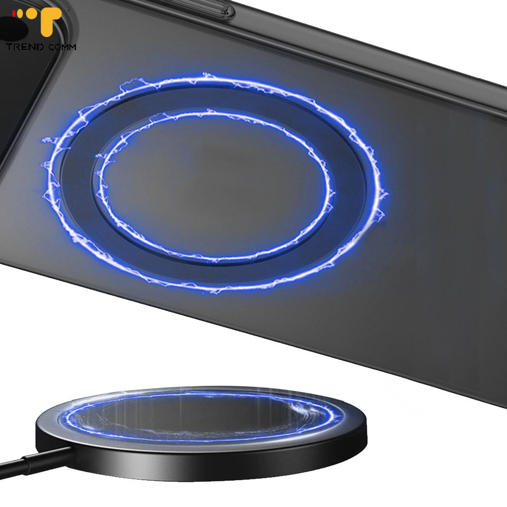 iPhone 17 Pro Max 0.8mm Thin Semi Transparent Matte Finish Smoky Cover with Magsafe - Black