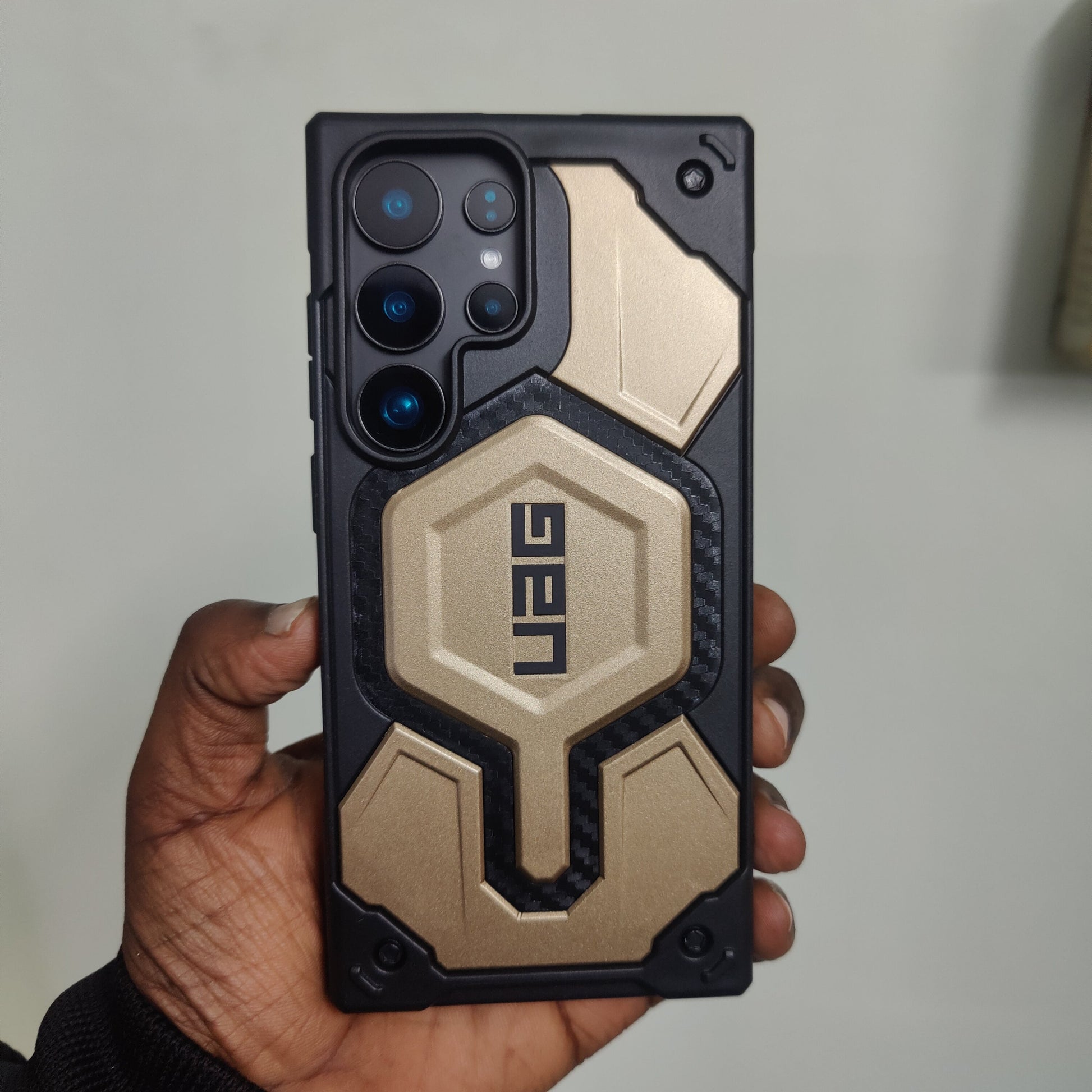 Samsung Galaxy S24 Ultra UAG Case, Monarch Pro Carbon Series Rugged Armor Case with Magsafe - Dark Earth