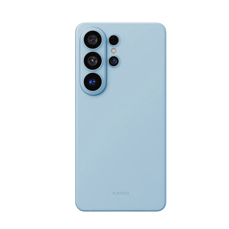 Samsung Galaxy S26 Ultra KZDOO Air Skin Ultra-Thin Case with Camera Protection - Sky Blue/Orange