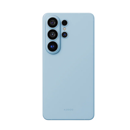 Samsung Galaxy S26 Ultra KZDOO Air Skin Ultra-Thin Case with Camera Protection - Sky Blue/Orange