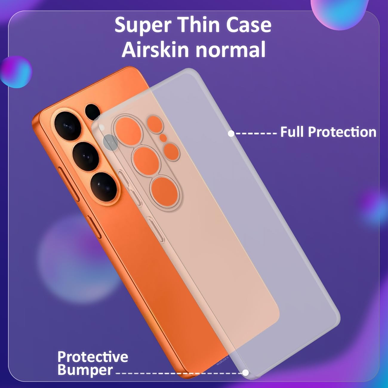 Samsung Galaxy S26 Ultra KZDOO Air Skin Ultra-Thin Case with Camera Protection - Black/White/Desert Titanium