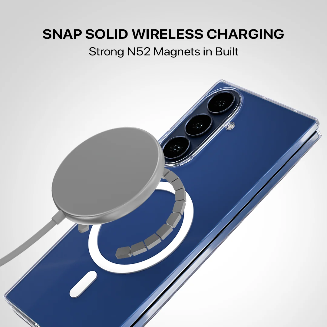 Samsung Z Fold8 Ultra Transparent Case, Crystal Clear Anti-Yellowing Back Cover with Magsafe