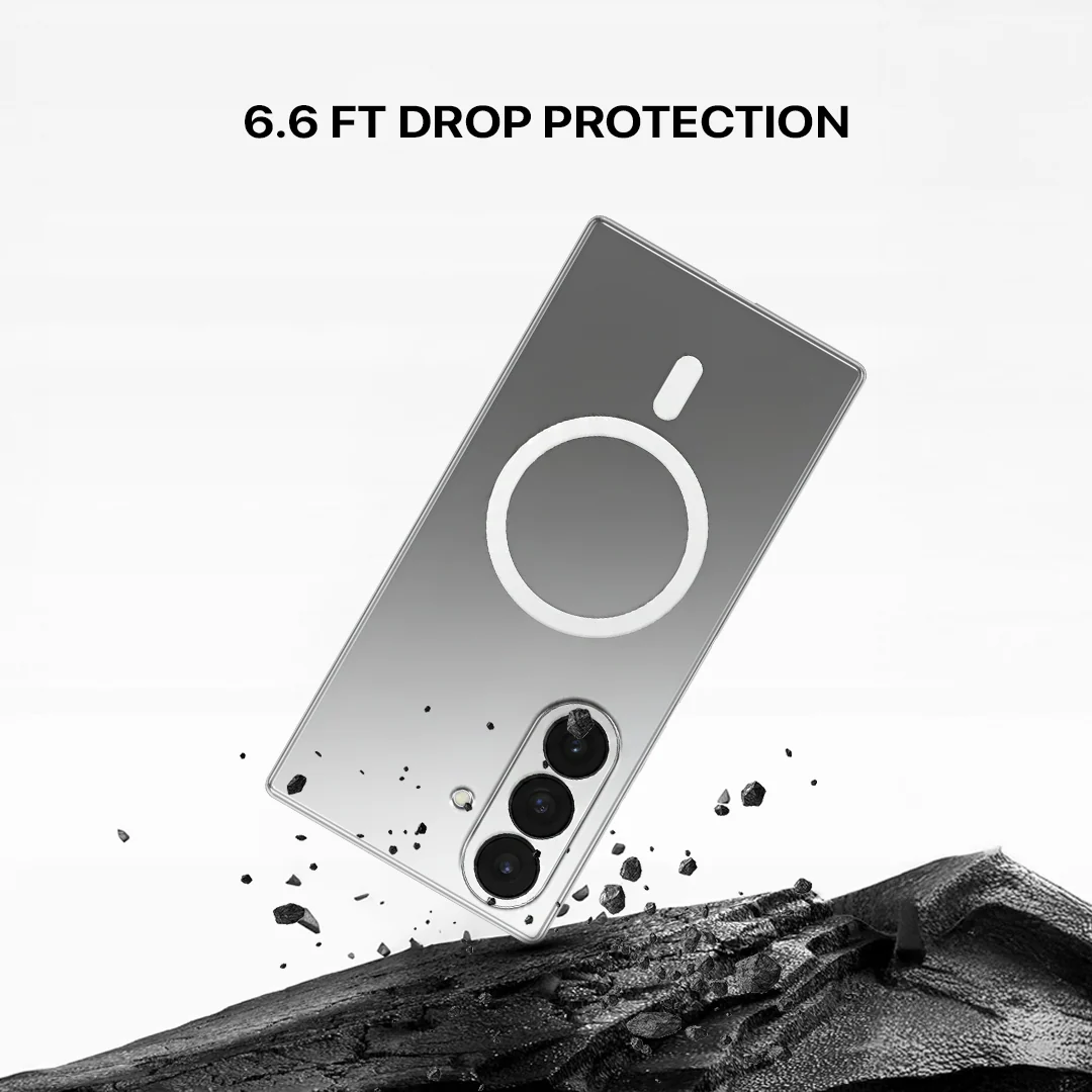 Samsung Z Fold8 Ultra Transparent Case, Crystal Clear Anti-Yellowing Back Cover with Magsafe