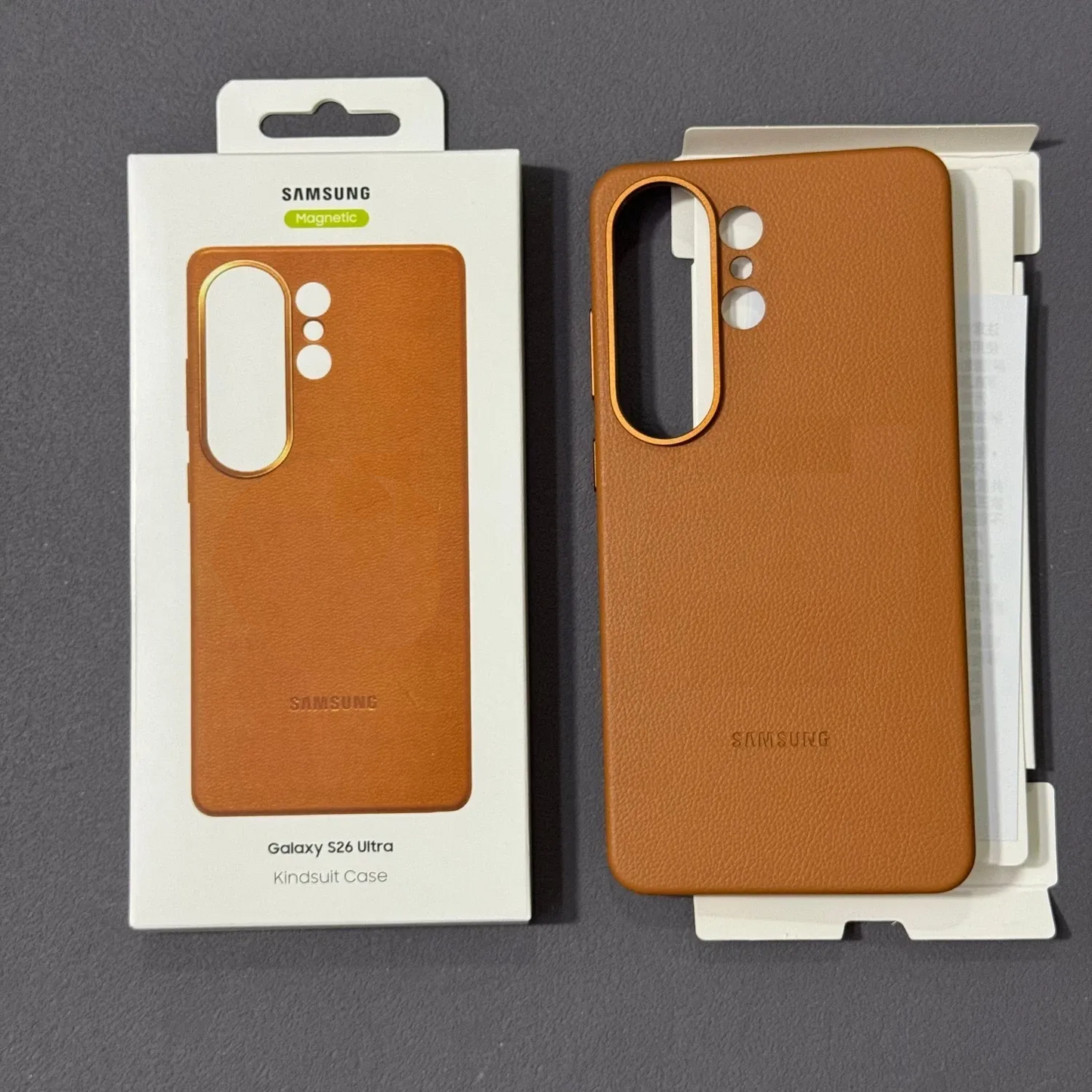 Samsung S26 Ultra Leather Case - Saddle Brown