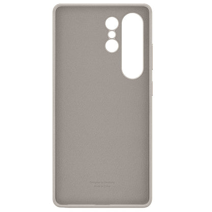 Samsung S26 Ultra Leather Case - Titanium