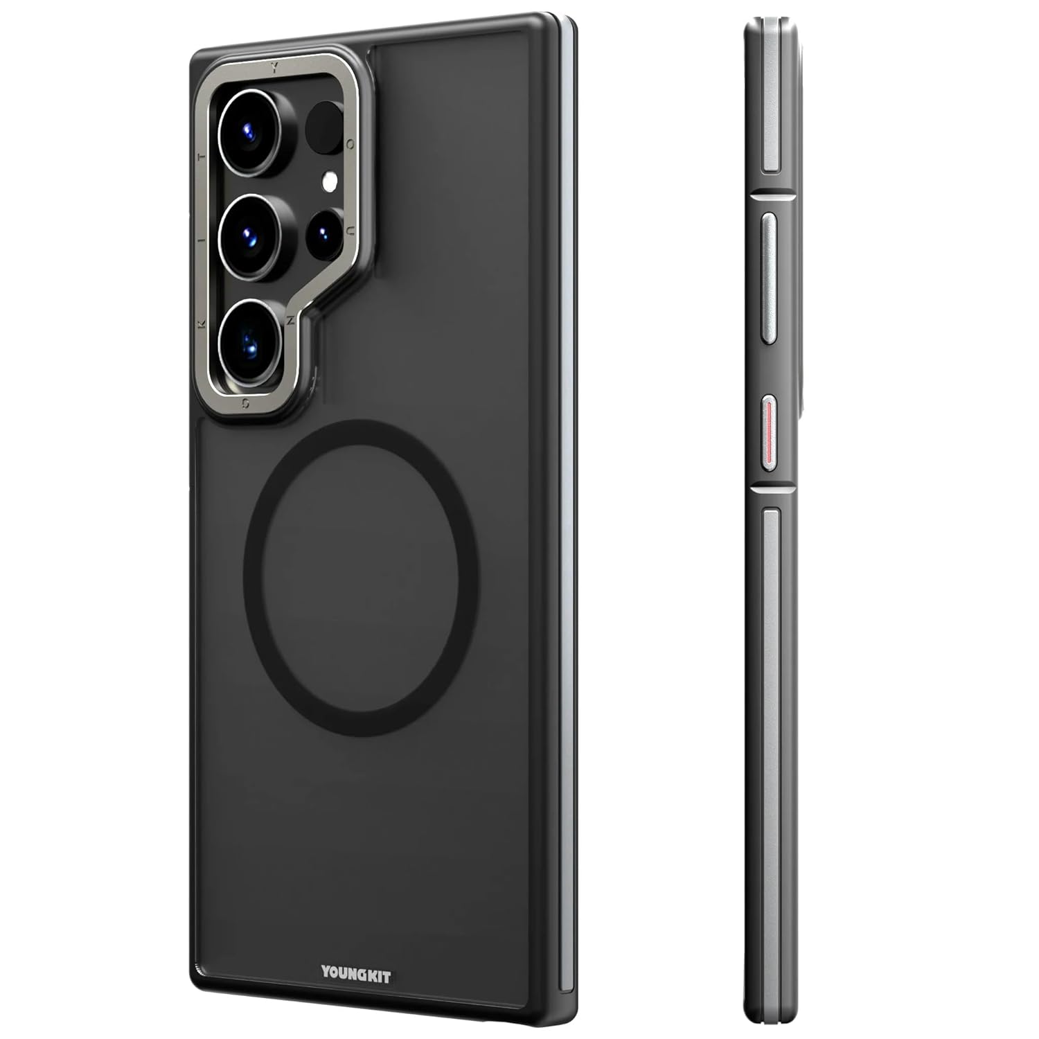 Samsung Galaxy S26 Ultra Youngkit Case, Hidden Sand Matte Series Case with Magsafe - Black