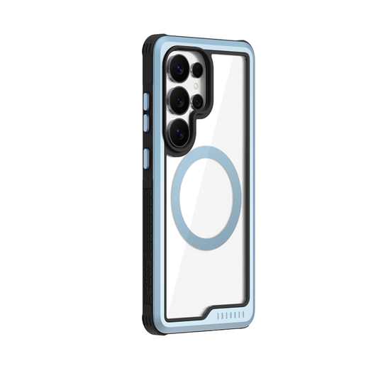 Samsung Galaxy S26 Ultra Kzdoo "Mag ARCE SPORT" Series Anti-Yellowing Magsafe Case - Sky Blue