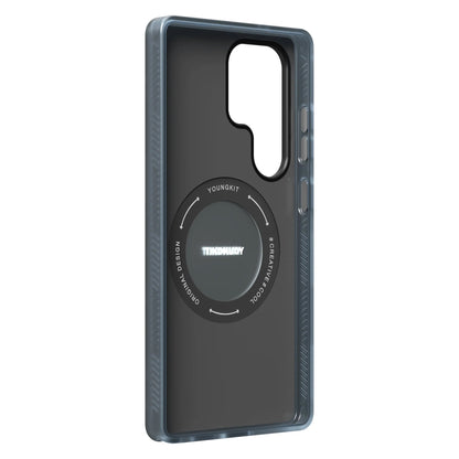 Samsung Galaxy S26 Ultra Youngkit Case, Cyberpunk 360° Spin Magnetic Stand Case - Black