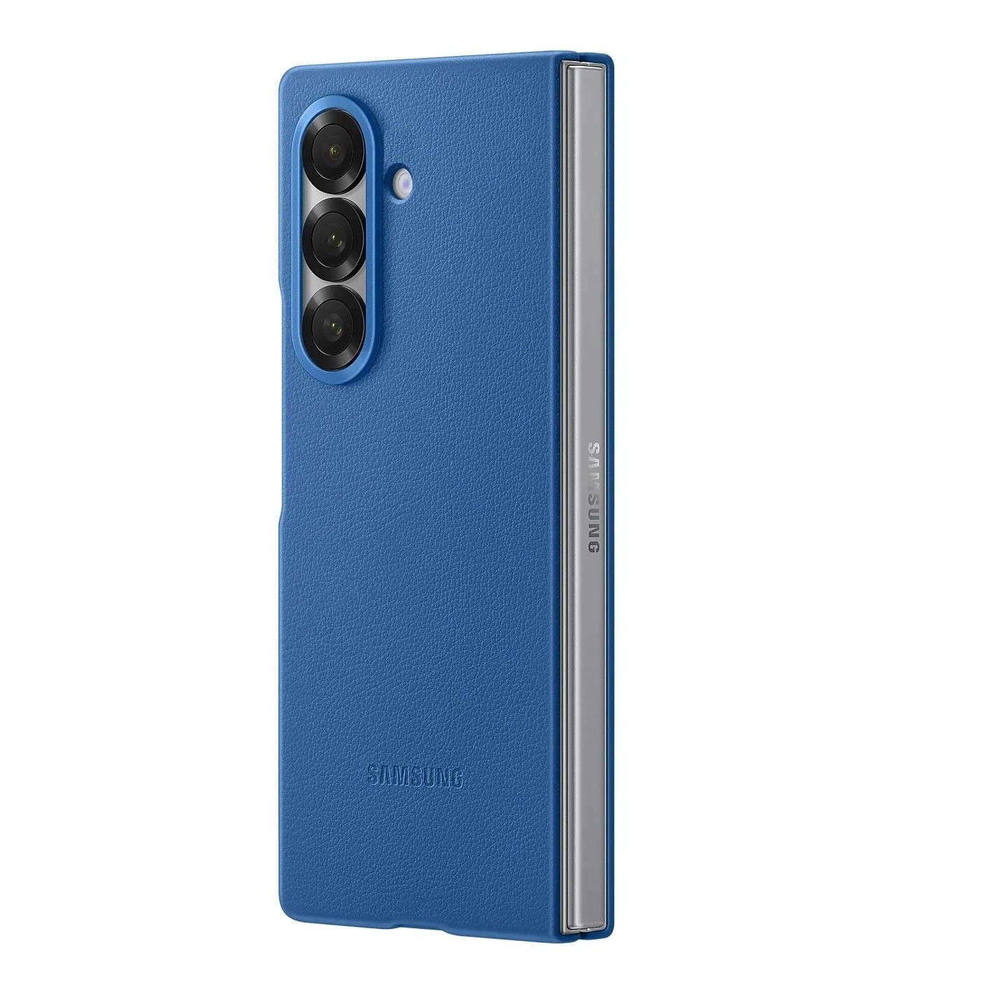 Samsung Z Fold8 Ultra Leather Case, Kindsuit Slim Leather Back Cover - Blue