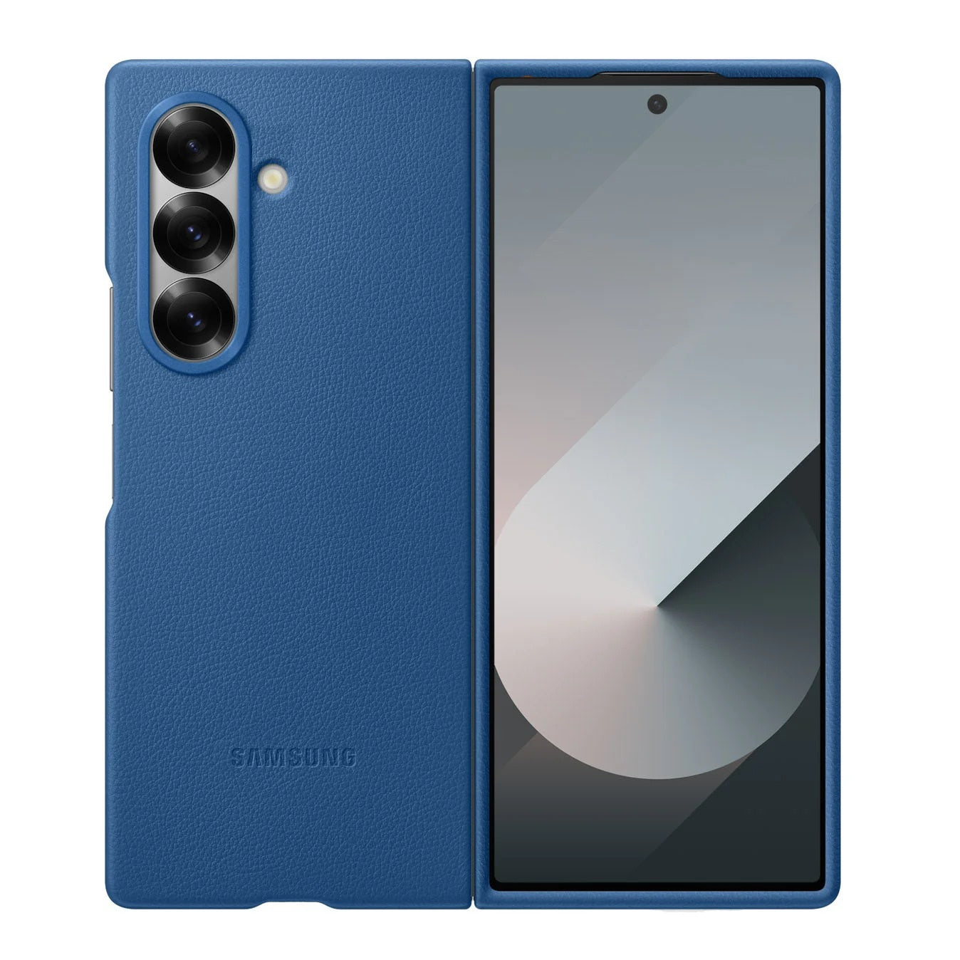 Samsung Z Fold8 Ultra Leather Case, Kindsuit Slim Leather Back Cover - Blue