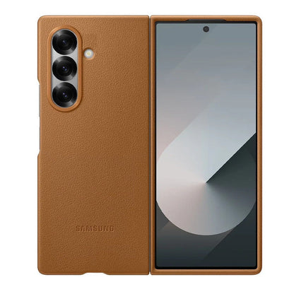 Samsung Z Fold8 Ultra Leather Case, Kindsuit Slim Leather Back Cover - Brown