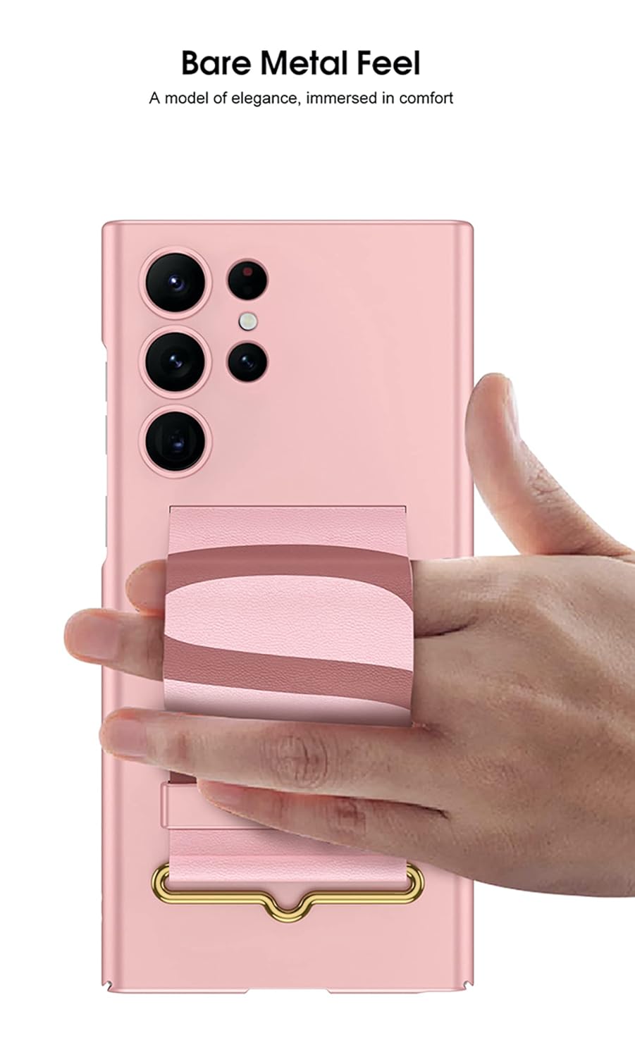 Samsung Galaxy S23 Ultra Slim Hard PC with Wrist Strap Wristband Holder Cover