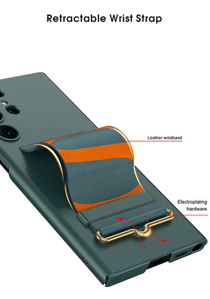 Samsung Galaxy S23 Ultra Slim Hard PC with Wrist Strap Wristband Holder Cover