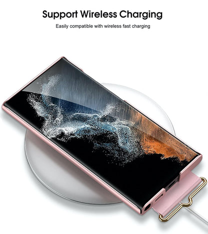 Samsung Galaxy S23 Ultra Slim Hard PC with Wrist Strap Wristband Holder Cover