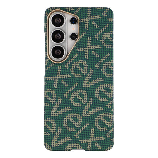 Samsung S26 Ultra Carbon Case, X-LEVEL "Cheers" Series Carbon Fiber Cover with Magsafe - Green