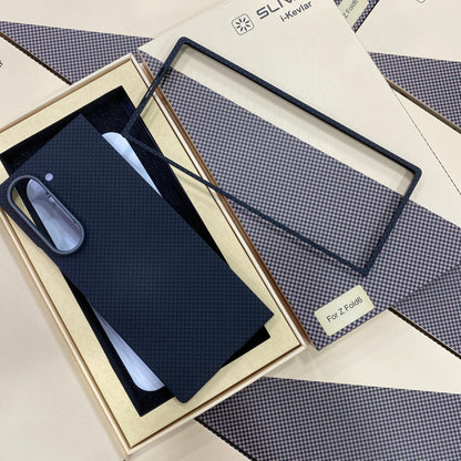 Samsung Galaxy Z Fold6 Carbon Fiber Case, 0.5mm Super Slim Original SLIVA Carbon Fiber