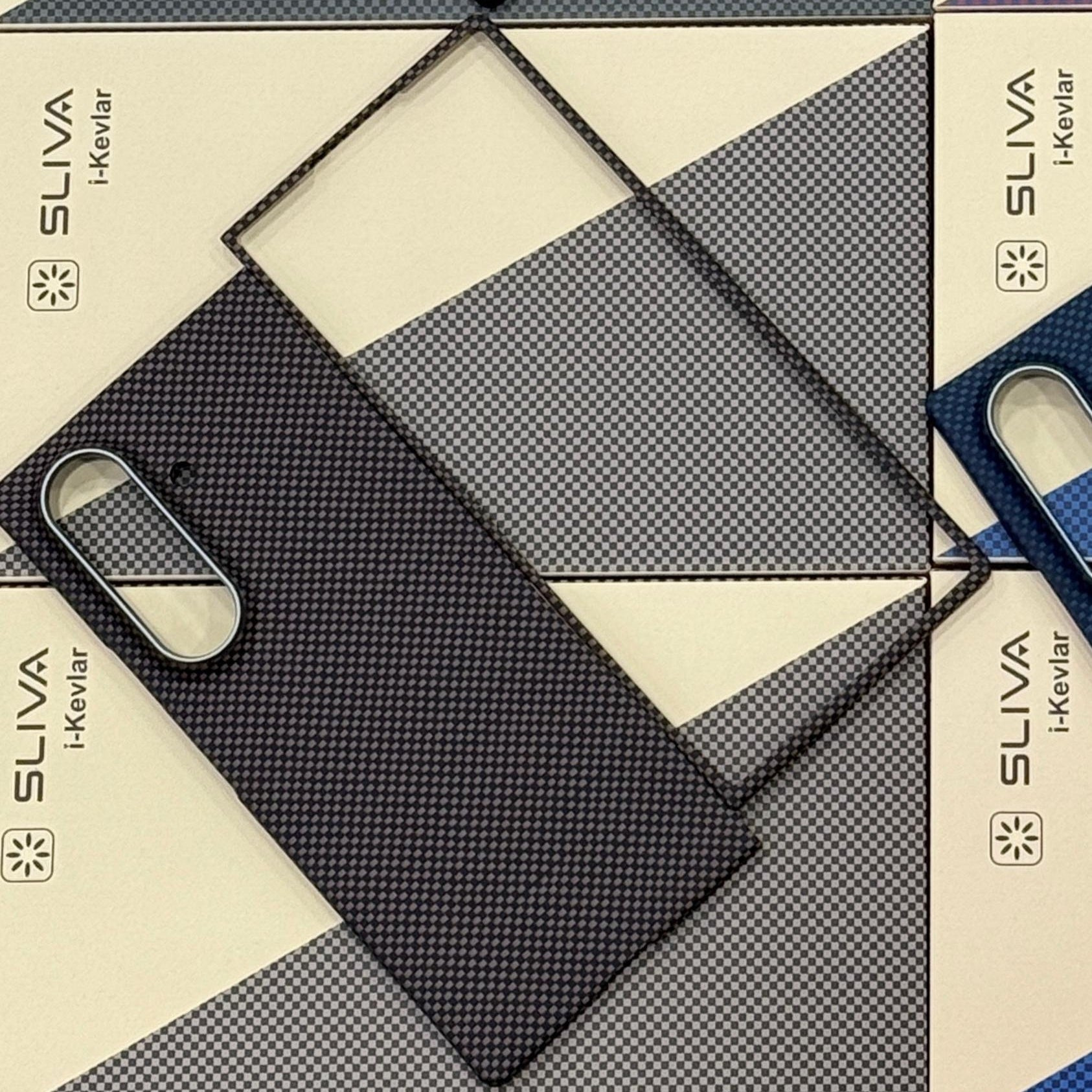 Samsung Galaxy Z Fold7 Real Carbon Fiber Case, 0.5mm Super Slim Original SLIVA Carbon Fiber with Magsafe - Brown