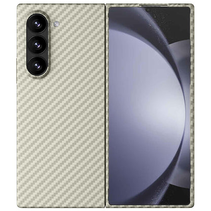 Samsung Galaxy Z Fold 6 0.6mm Super Slim Carbon Texture Aramid Fiber Case - Titanium