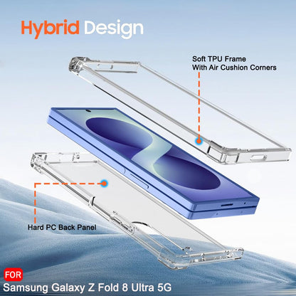 Samsung Z Fold8 Ultra Transparent Case, Cristal Clear Soft TPU Raised Corner Edges