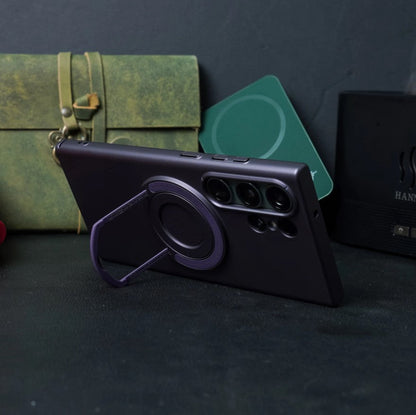 Samsung Galaxy S23 Ultra Hard Case Magnetic Metal Stand with Magsagfe - Black