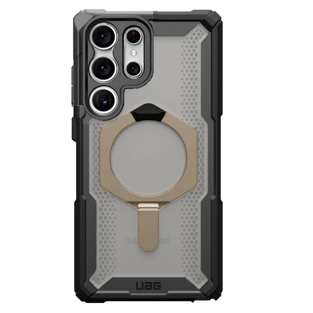 Samsung Galaxy S23 Ultra Plasma XTE Rugged Featherlight Shockproof Protective, Magnetic Ring Holder, Kickstand with Magsafe - ICE