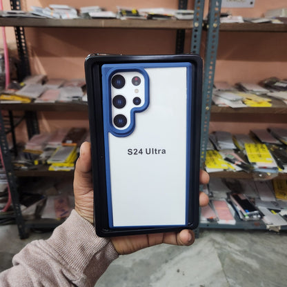 Samsung Galaxy S24 Ultra Hybrid Polycarbonate Bumper Case - Blue