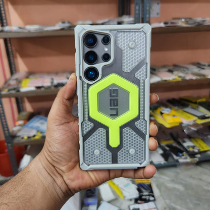 Samsung Galaxy S24 Ultra UAG Magsafe Case, Pathfinder Clear Rugged Featherlight Shockproof Protective - Grey