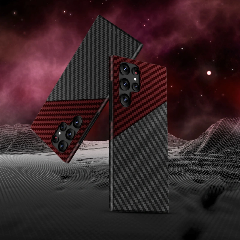 Samsung Galaxy S24 Ultra Dual Color Carban Fiber Case