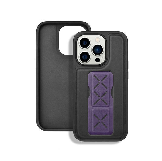 iPhone 13 PU Leather Hand Grip Case