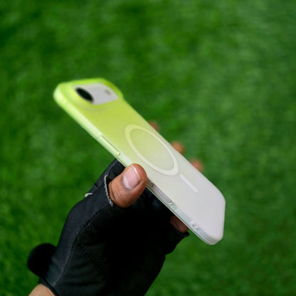 iPhone 17 Air Dual Color Shade Matte Finish Smoke Cover with Magsafe - Green