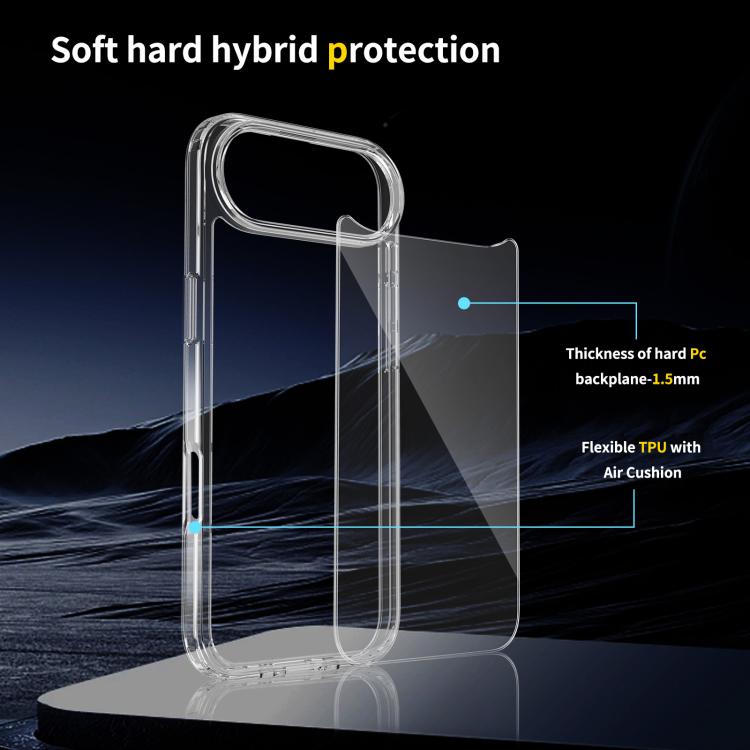 iPhone 17 Air Shockproof Soft TPU Transparent Case - Clear