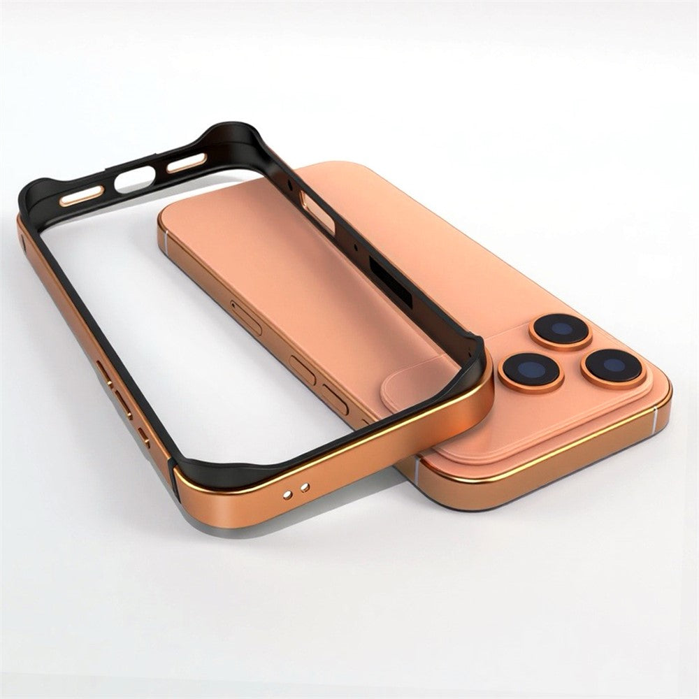 iPhone 17 Pro Max Frame Bumper Cover Inner Soft (No Back) - Orange