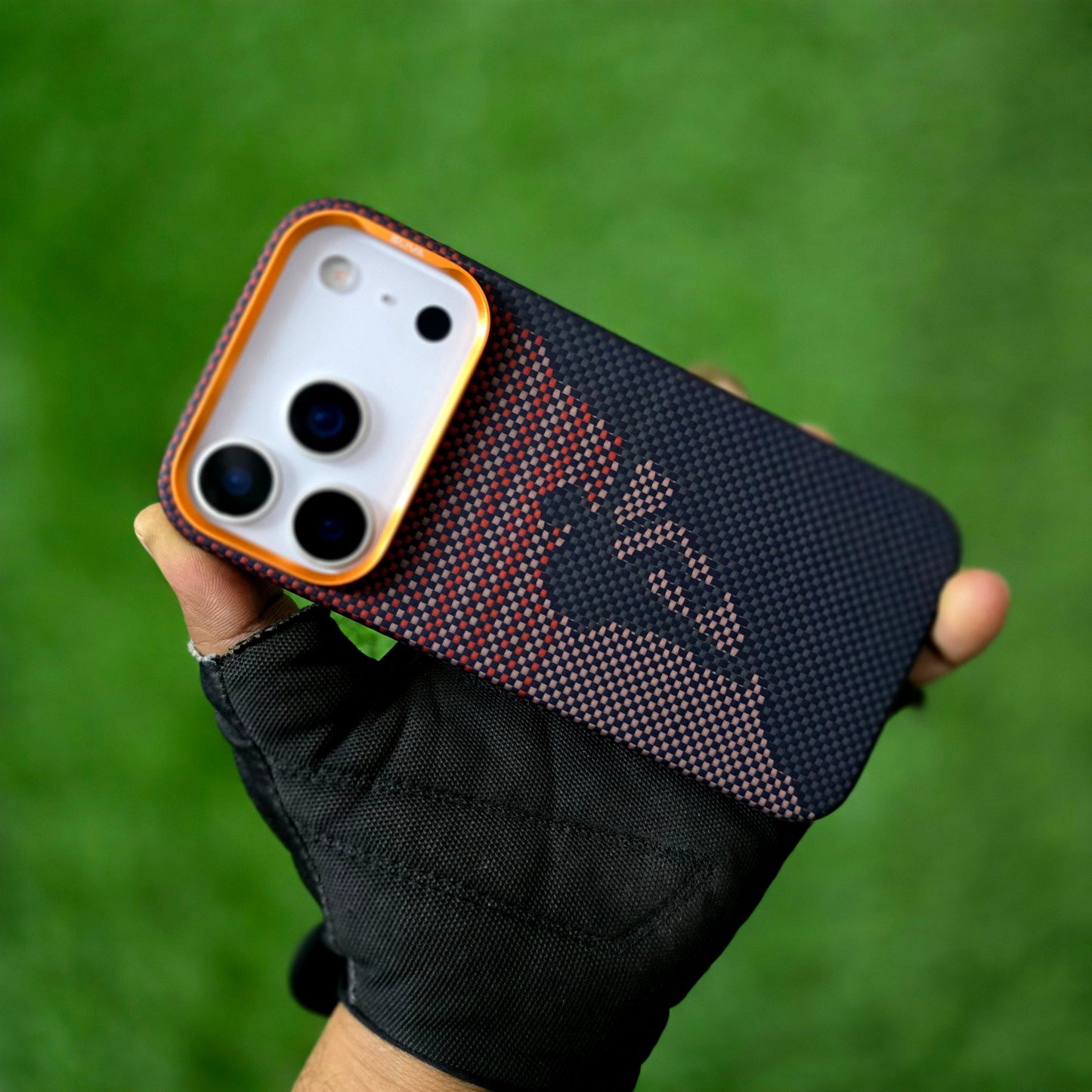 iPhone 17 Pro 0.4mm Thin Original SLIVA Real Aramid Carbon Fiber Case with Magsafe - Red