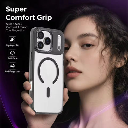 iPhone 17 Pro Max Anti Yellowing Shockproof Magnetic Magsafe Cover with Camera Protection - Black