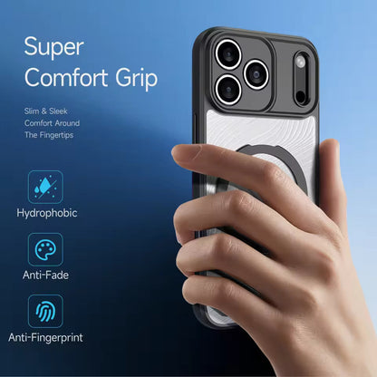 iPhone 17 Pro Max Anti Yellowing Shockproof Magnetic Magsafe Cover with Camera Protection - Black