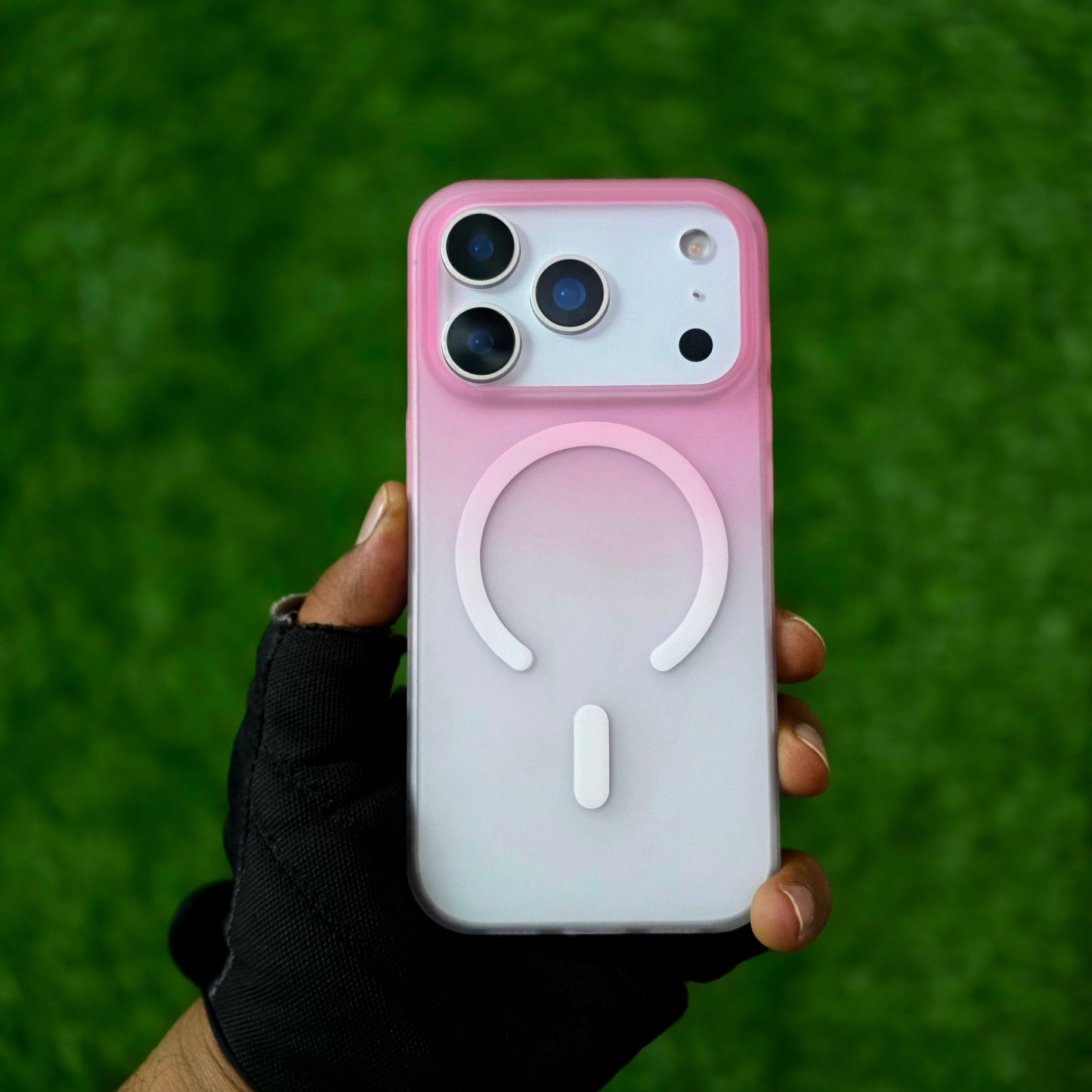 iPhone 17 Pro Max Dual Color Shade Matte Finish Smoke Cover with Magsafe - Pink