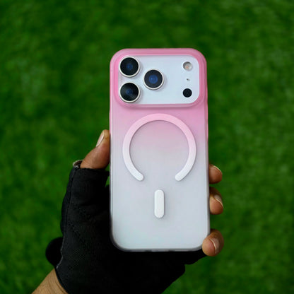 iPhone 17 Pro Max Dual Color Shade Matte Finish Smoke Cover with Magsafe - Pink