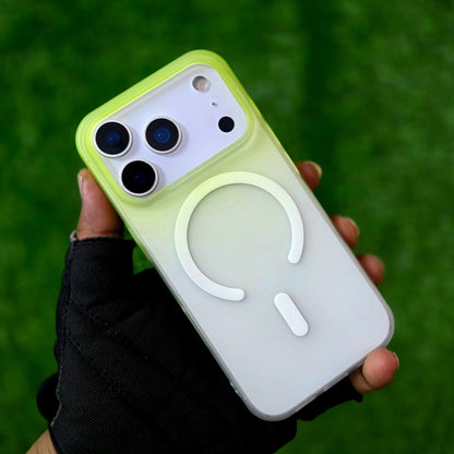 iPhone 17 Pro Max Dual Color Shade Matte Finish Smoke Cover with Magsafe - Green