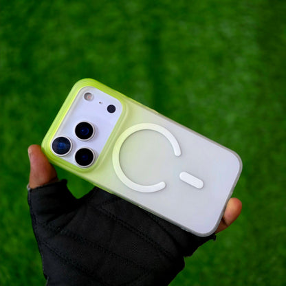 iPhone 17 Pro Max Dual Color Shade Matte Finish Smoke Cover with Magsafe - Green