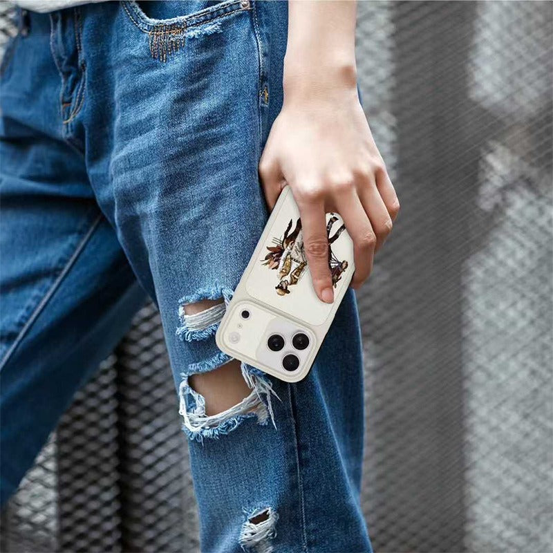 iPhone 17 Pro Max Genuine Leather Original Santa Barbara Polo Club Cedric Series Back Cover - Beige