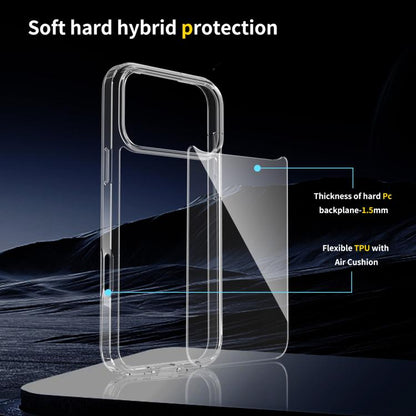iPhone 17 Pro Shockproof Soft TPU Transparent Case - Clear