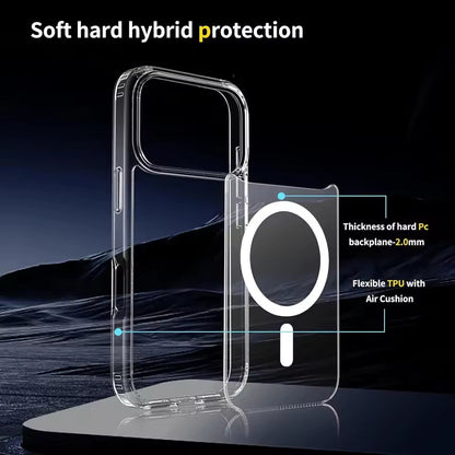 iPhone 17 Pro Max Soft TPU Transparent Magsafe Case - Clear