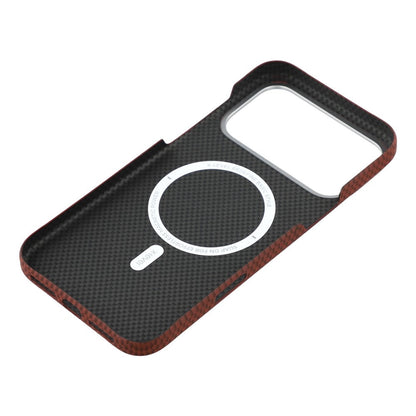 iPhone 17 Air 0.8mm Ultra Slim Carbon Fiber Magnetic Cover with Magsafe - Black