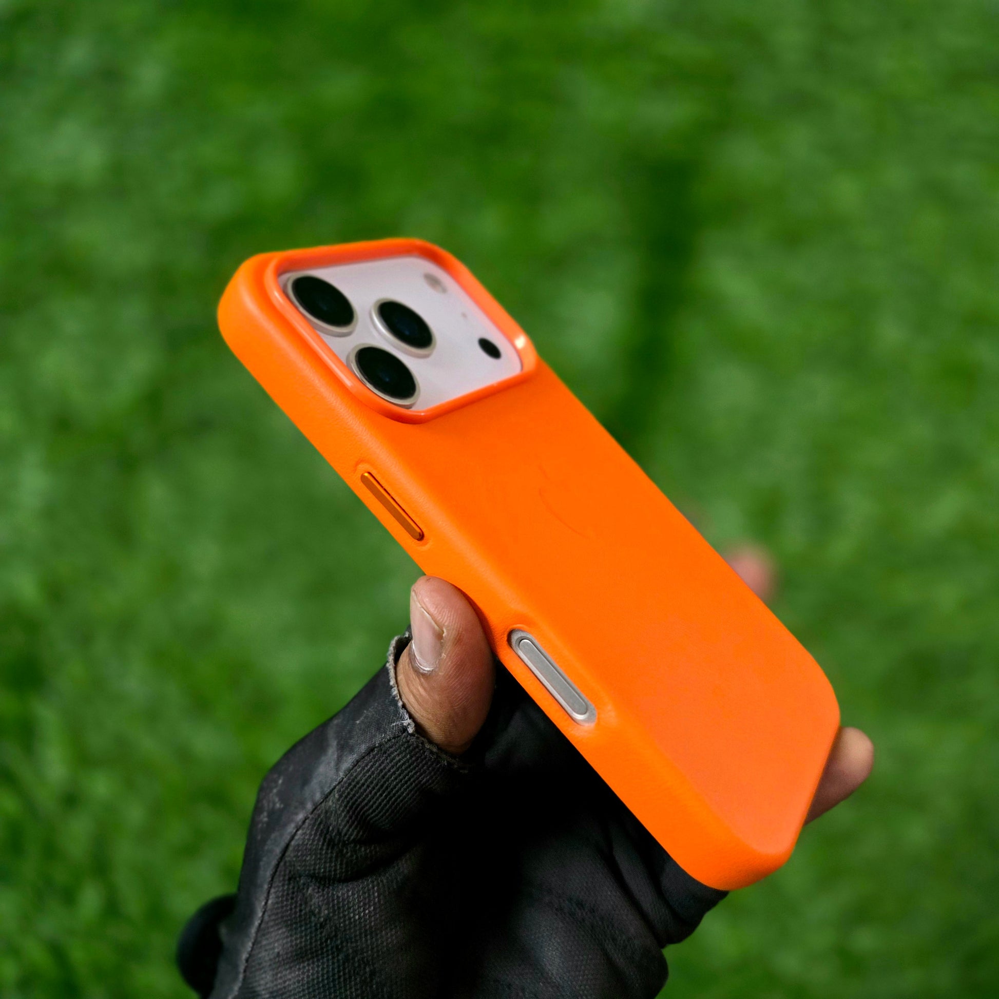 iPhone 17 Pro Leather Case with Magsafe - Orange