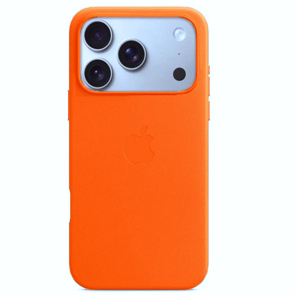 iPhone 17 Pro Max Leather Case with Magsafe - Orange