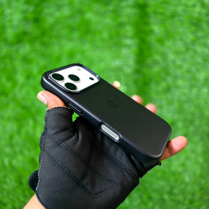 iPhone 17 Pro Max Leather Case with Magsafe - Black