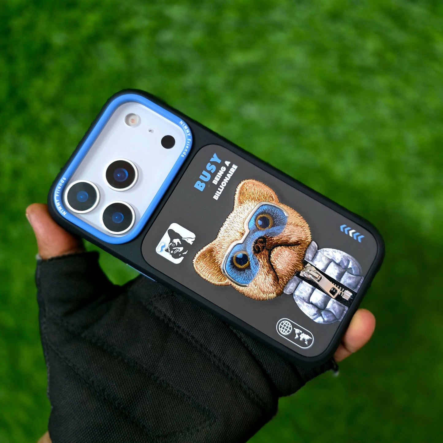 iPhone 17 Pro Max Nimmy Case, 3D Embroidery Winter Jacket Series Back Cover - Dog