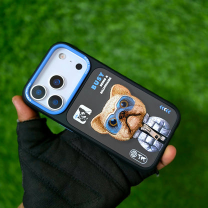 iPhone 17 Pro Max Nimmy Case, 3D Embroidery Winter Jacket Series Back Cover - Dog