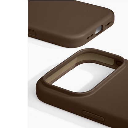 iPhone 17 Pro Max Original Liquid Silicon Non Slippery Case with Magsafe - Brown