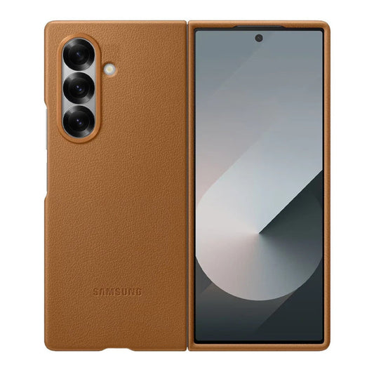 Samsung Galaxy Z Fold7 Leather Case Slim Soft Inside - Brown